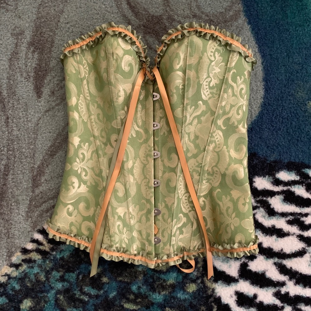 Green and Gold Corset